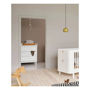 Oliver Furniture - Ahşap 3 çekmeceli alt değiştirme dolabı | Beyaz