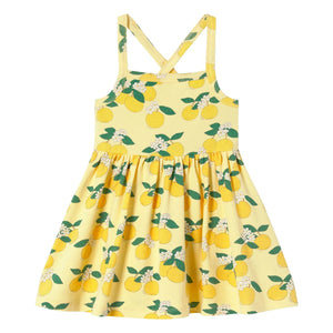 Tinycottons - Organic Cotton Orange Dress | Pale Yellow