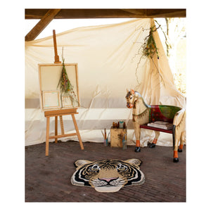 Doing Goods - Rajah Lion Head Rug | Sand