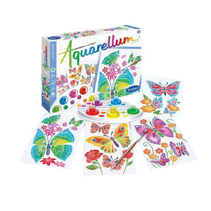 Sentosphère - Kelebekler ve Çiçekler Suluboya Tablo