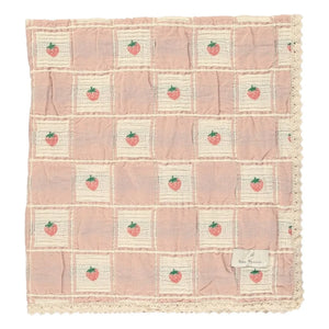 Bebe Organic - Strawberry Organic Cotton Blanket | Peach