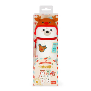 Legami - 2-in-1 Silicone Christmas Pencil Case Polar Bear - Kawaii