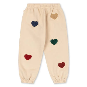 Konges Sløjd - Lou Hearts Organik Pamuk Jogger | Bej