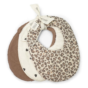Babyshower - Leopard Print 3-Piece Bib Set