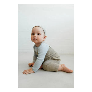 FUB - Merino Wool High-Waisted Overalls | Heather Beige