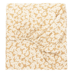 Nobodinoz - Elastic Fitted Sheet Wabi-Sabi Sakura | Mustard