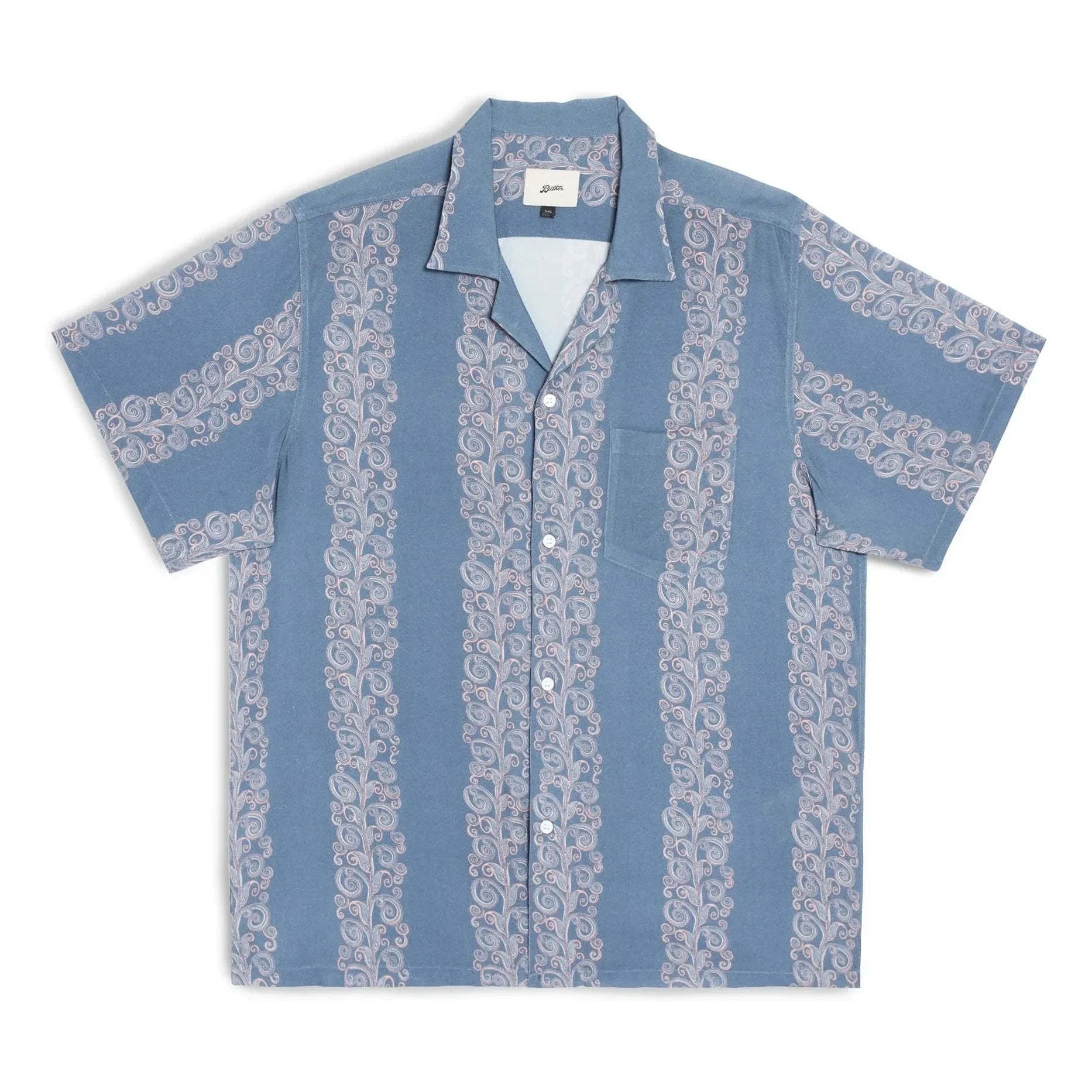 Bather - Coral Fiesta Shirt | Light Blue