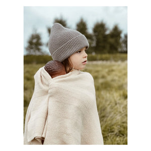 Hvid - Freddie Merino Wool Blanket | Beige