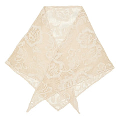 Becksöndergaard - Croflora Cotton Triangular Scarf | Cream