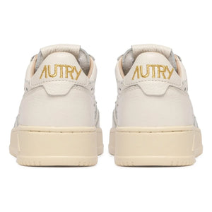 Autry - Medalist Low Openwork Leather Sneakers | Cream