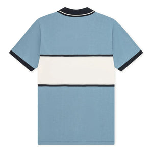 Les Deux - Zip-up Polo | Light blue