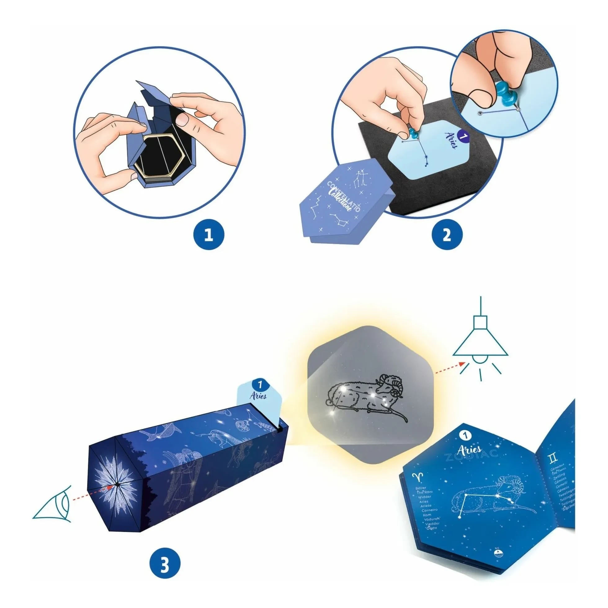 Djeco - DIY kit - Takımyıldız görüntüleyici yapım seti