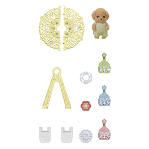 Sylvanian Families - Carousel and Baby Dachshund Toy