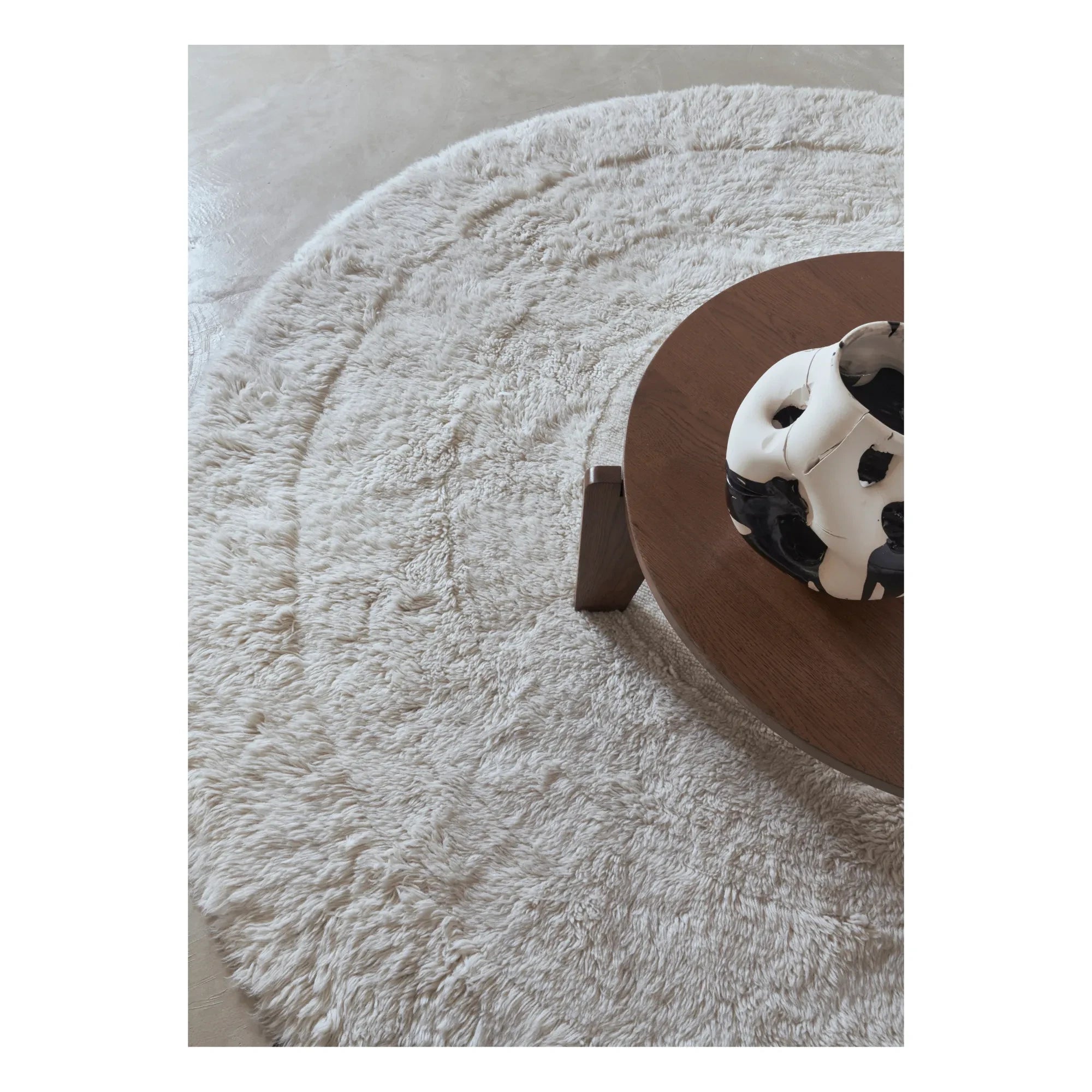 Lorena Canals - Arctic Circle Round Rug 250x250 cm | White