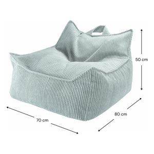 Wigiwama - Velvet Armchair | Light Blue