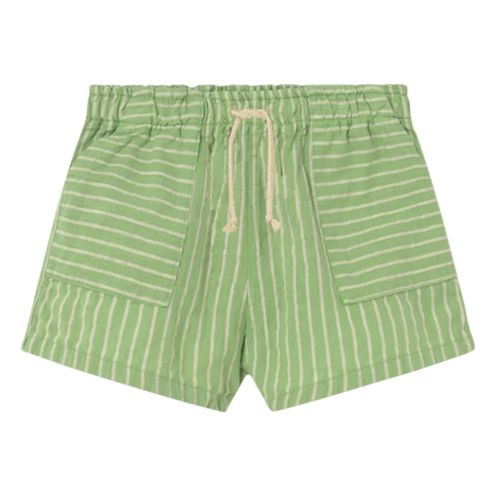 Cozmo - Striped Ciro Shorts | Meadow Green