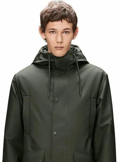 Rains - Long Parka Coat Nome W3T3 | Dark Green