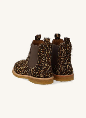 Angulus - Pony Leopar Chelsea Botlar | Kahverengi