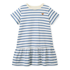 Liewood - Madden Striped Organic Cotton Dress | Blue