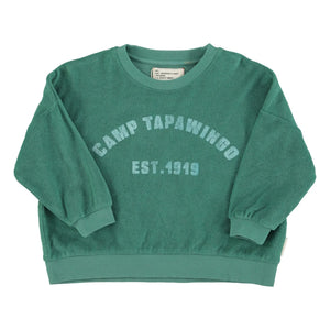 Piupiuchick - Organic Towel Logo Sweatshirt | Green