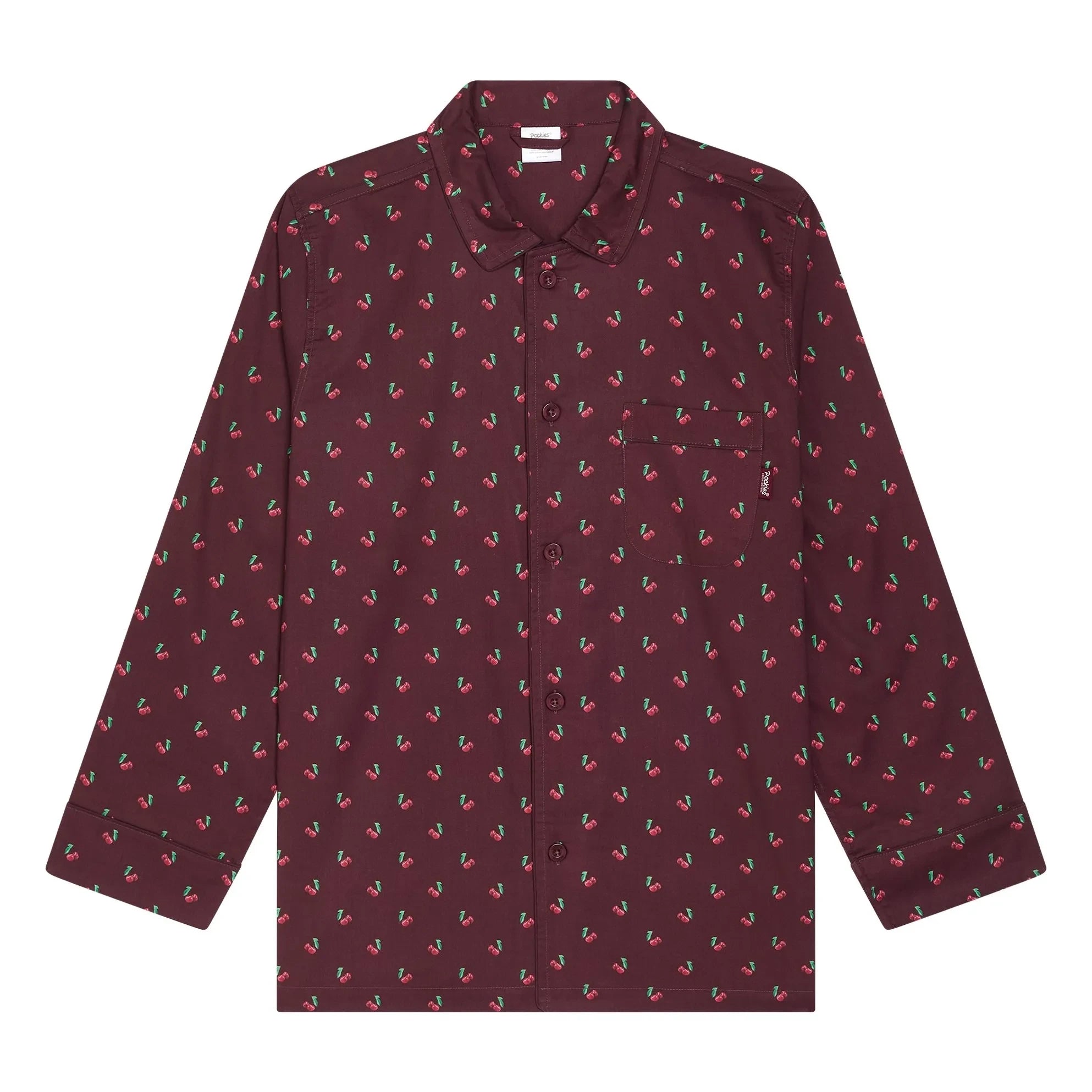Pockies - Cherry Pajama Shirt | Navy Blue