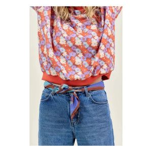 Apaches - Falala Fleuri Scarf | Blue
