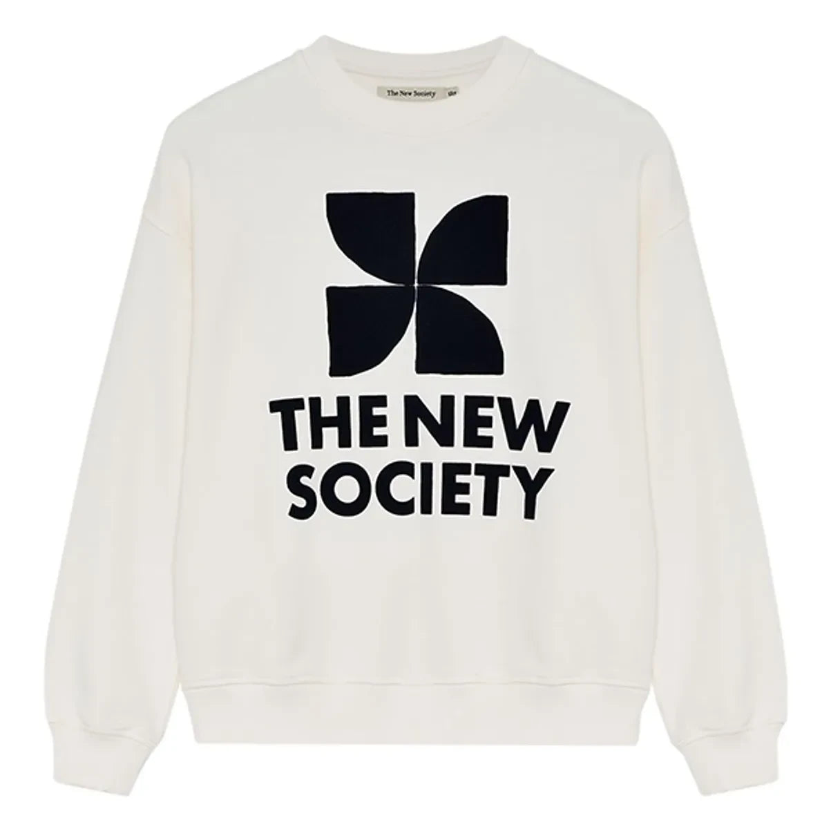 the new society - Cotton Sweatshirt | White