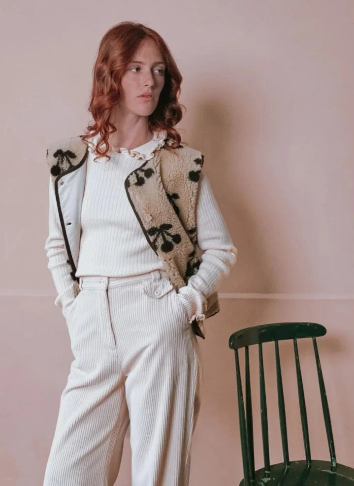 Emile et Ida - Etincelle Cerises Jacket | Beige