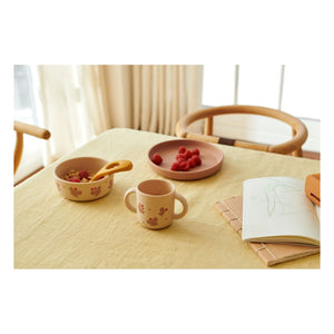 Liewood - Vivi Silicone Dinner Set - 4-Piece Set | Butterfly/Apple Blossom