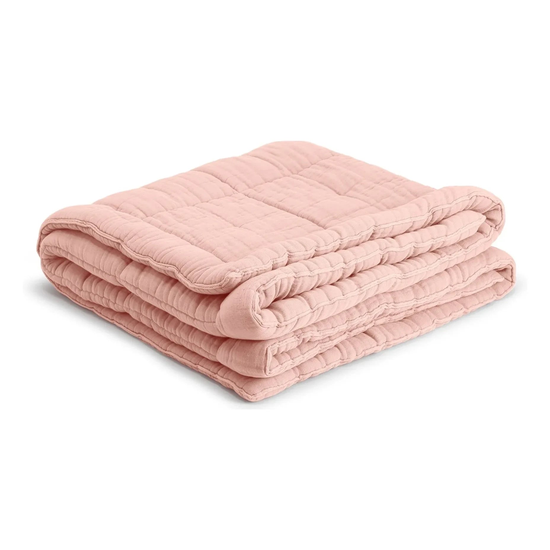 The Socialite Family - Cotton Gauze Nido Quilt | Dust Pink