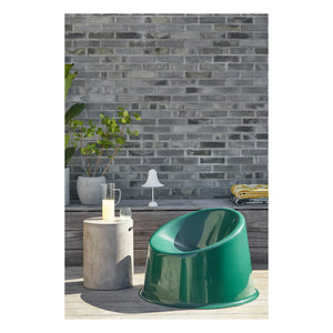 Verpan - Panto Pop Outdoor Lounge Chair | Dark Green