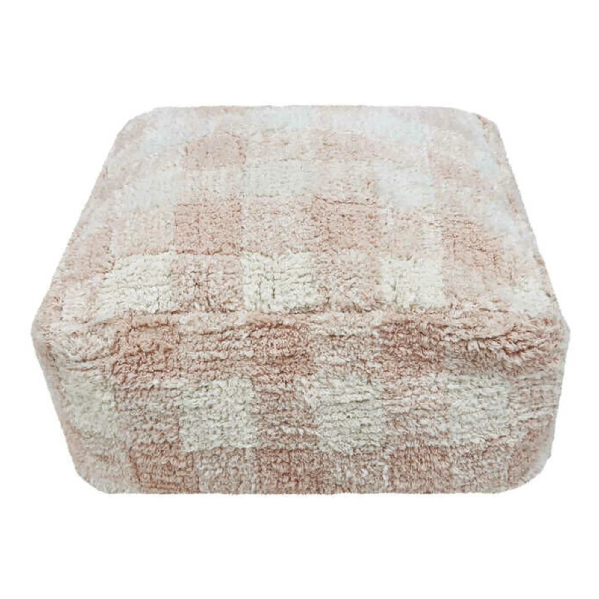Lorena Canals - Checkered Pouf | Pink