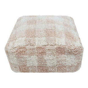 Lorena Canals - Checkered Pouf | Pink