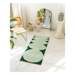 Tarta Gelatina - Jumping Wool Rug | Green
