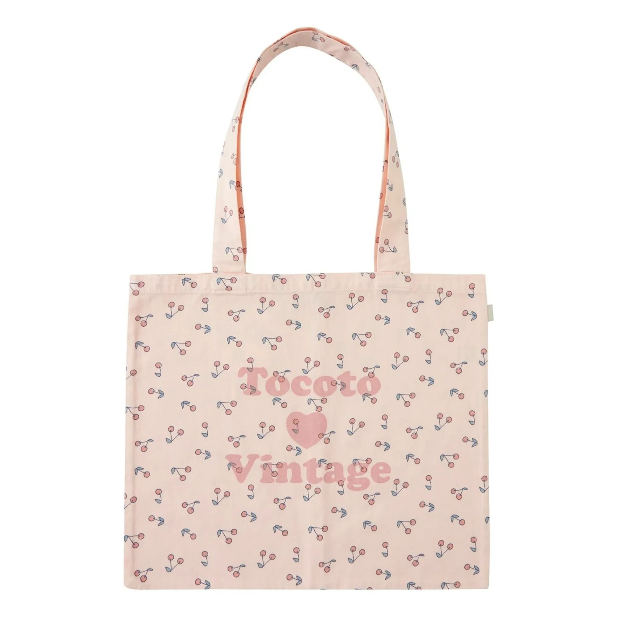Tocoto Vintage - Cherry Tote Bag | Powder Pink