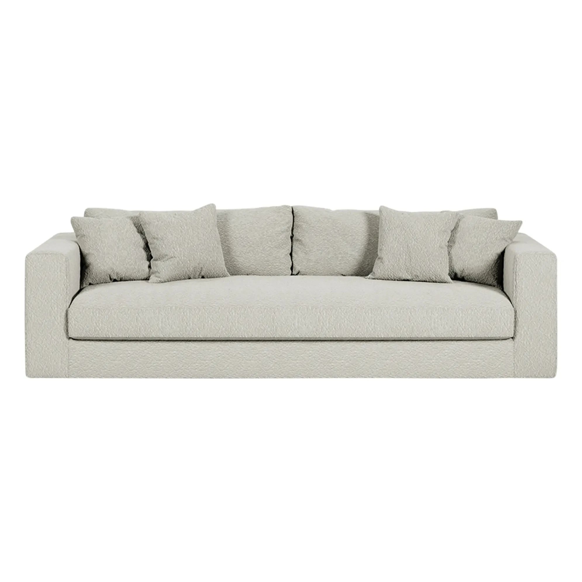 Panac Edition - Bellechasse Bouclé 3-Seater Sofa - 240 cm | Ecru
