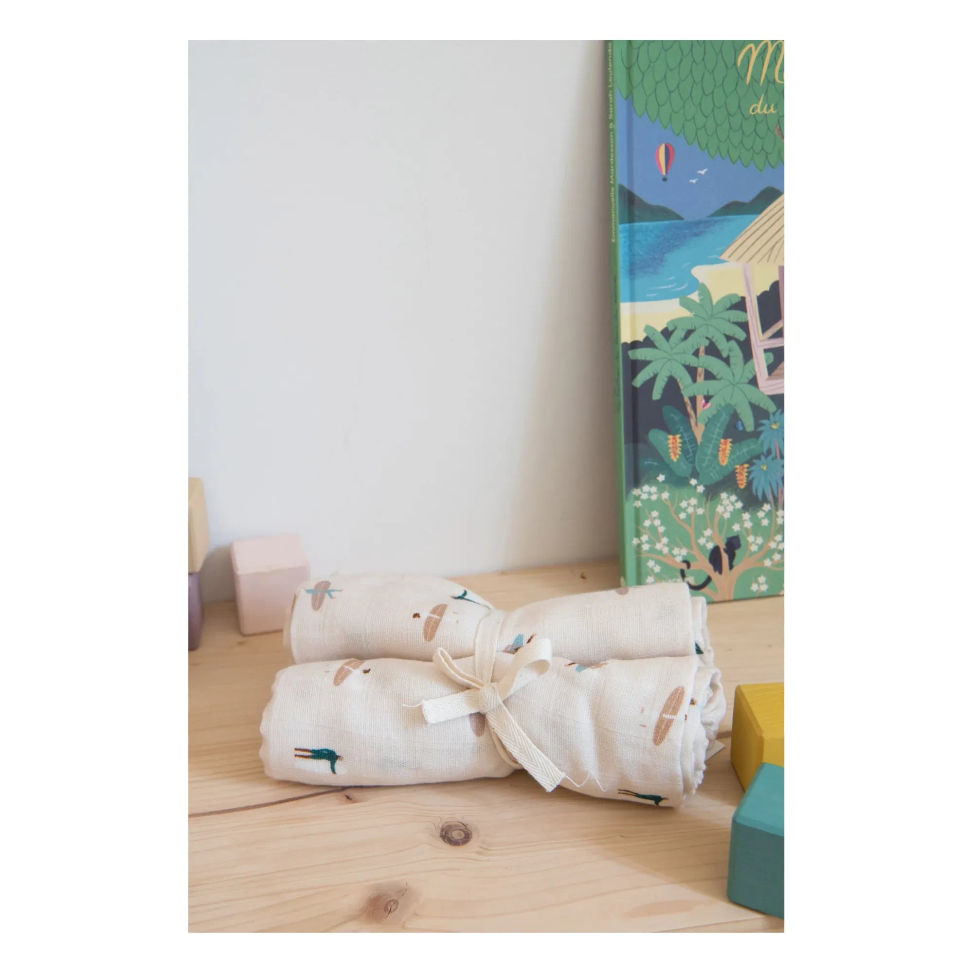 Milinane - Cotton Muslin Swaddle Cloths - 2 Pack | White