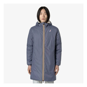 K-way - Le Vrai Eiffel Orsetto 3.0 Padded Waterproof Jacket | Gray Blue