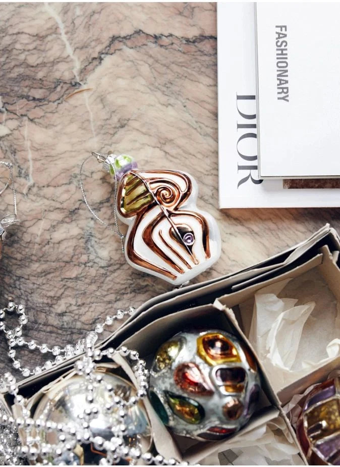 HKliving - Anatomical Oval Glass Christmas Ornament