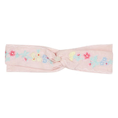 Tartine et Chocolat - Linen Flower Festo Headband | Light Pink