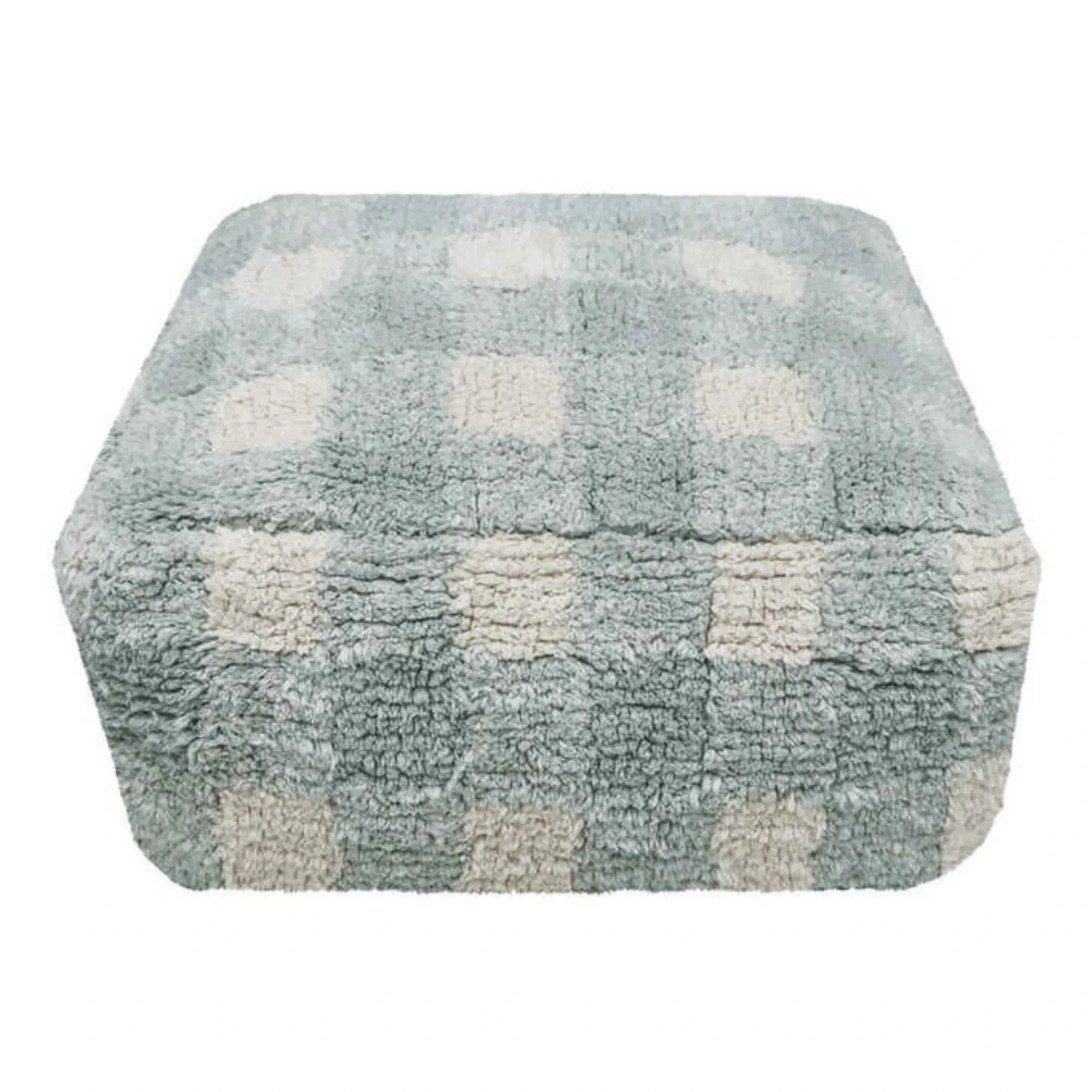 Lorena Canals - Plaid Pouf | Sage