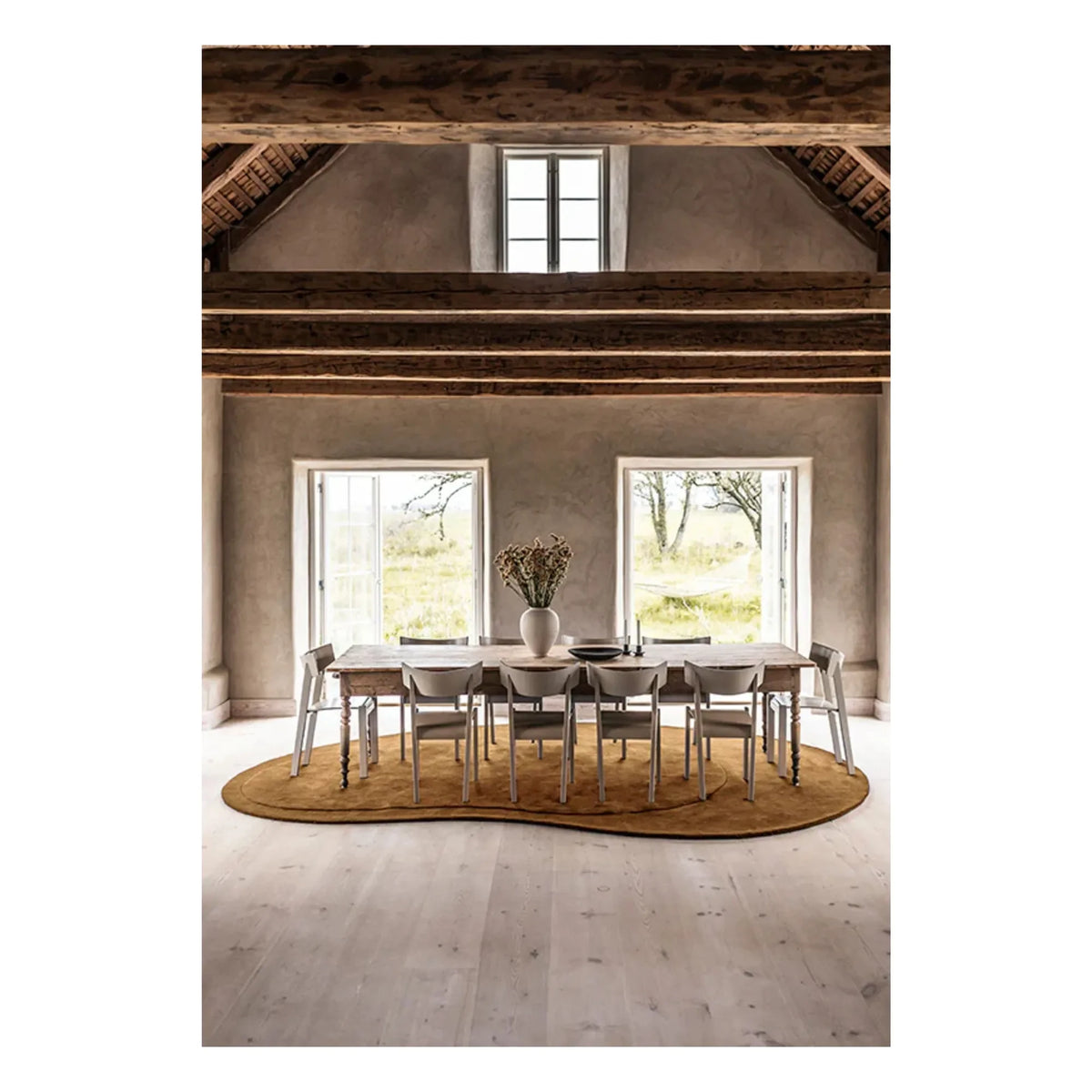 Layered - Residue Wool Rug | Ochre
