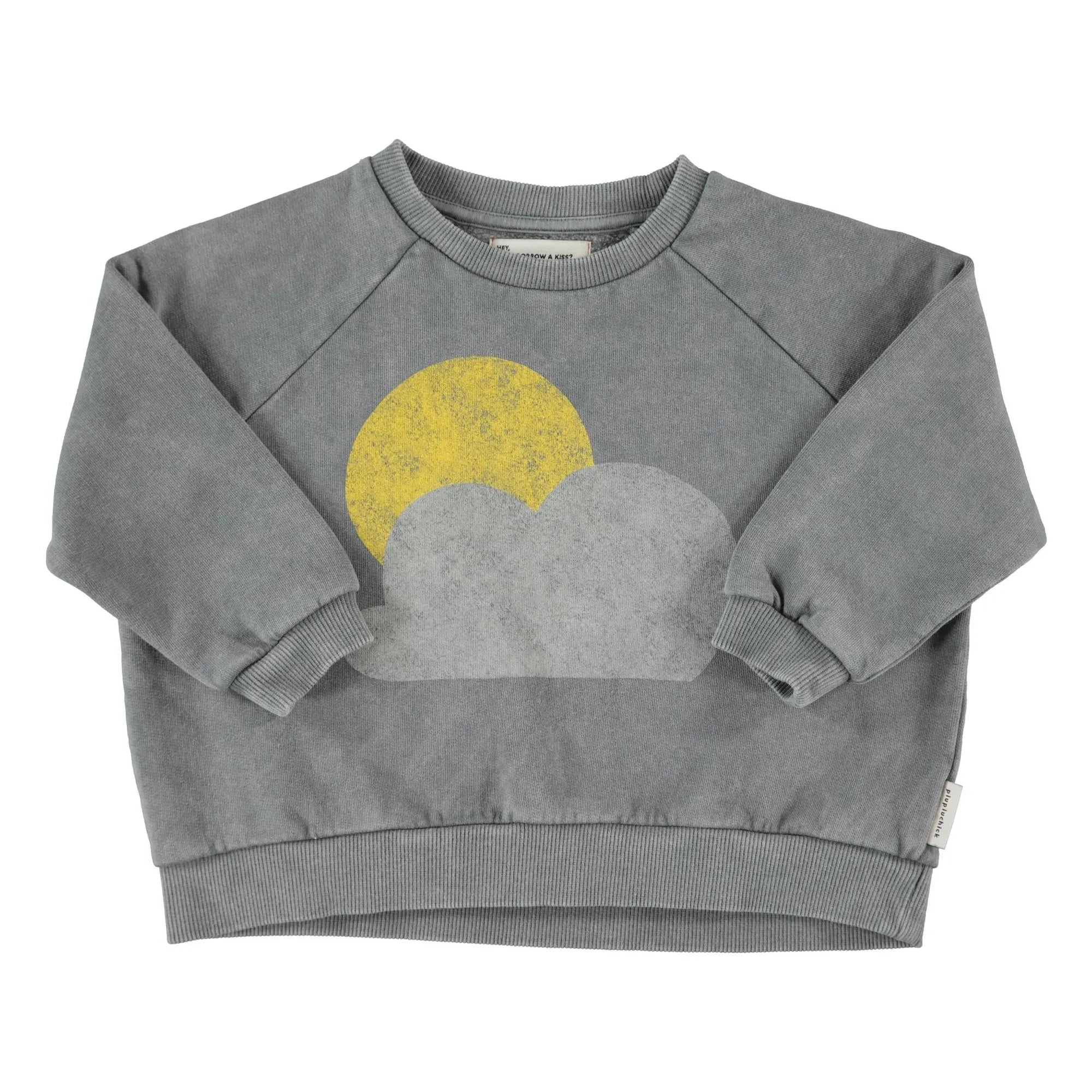 Piupiuchick - No Bad Weather Organic Cotton Sweatshirt | Gray