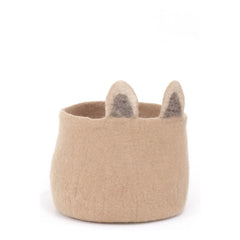 Muskhane - Fox Felt Storage Basket | Beige