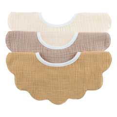 Soft Spot - Bloom Petal Organic Cotton Bibs - Set of 3