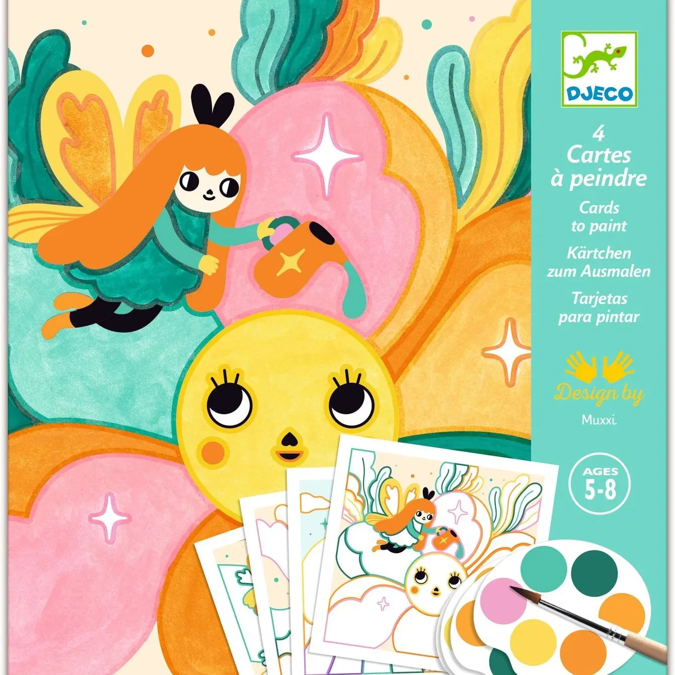 Djeco - Painted Cards - The Magical Garden