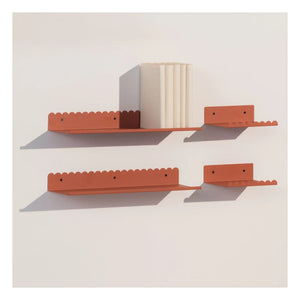 Nobodinoz - Vibes Wall Shelf 20x16 cm | Terracotta