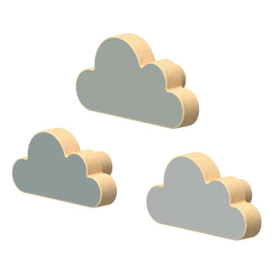 Cam Cam - Nuage Hook Set - 3 Pieces | Gray Blue