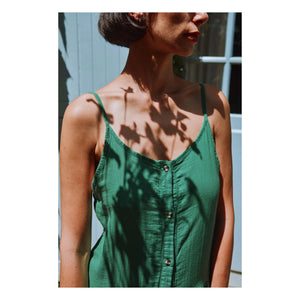 Poudre Organic - Celosia Dress | Forest Green
