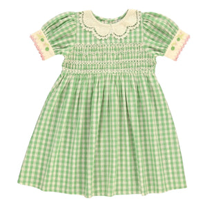 Bebe Organic - Tilia Square Smock Dress | Light Green